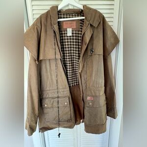Outback Trading Company Swagman Duster  Oilskin Jacket with Hood XL